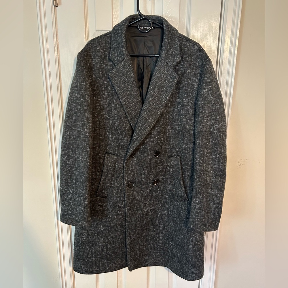 Zara Double Breasted 3/4 Length Jacket
